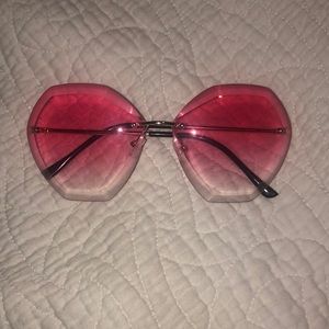 - Hexagon SunGlasses Pink
